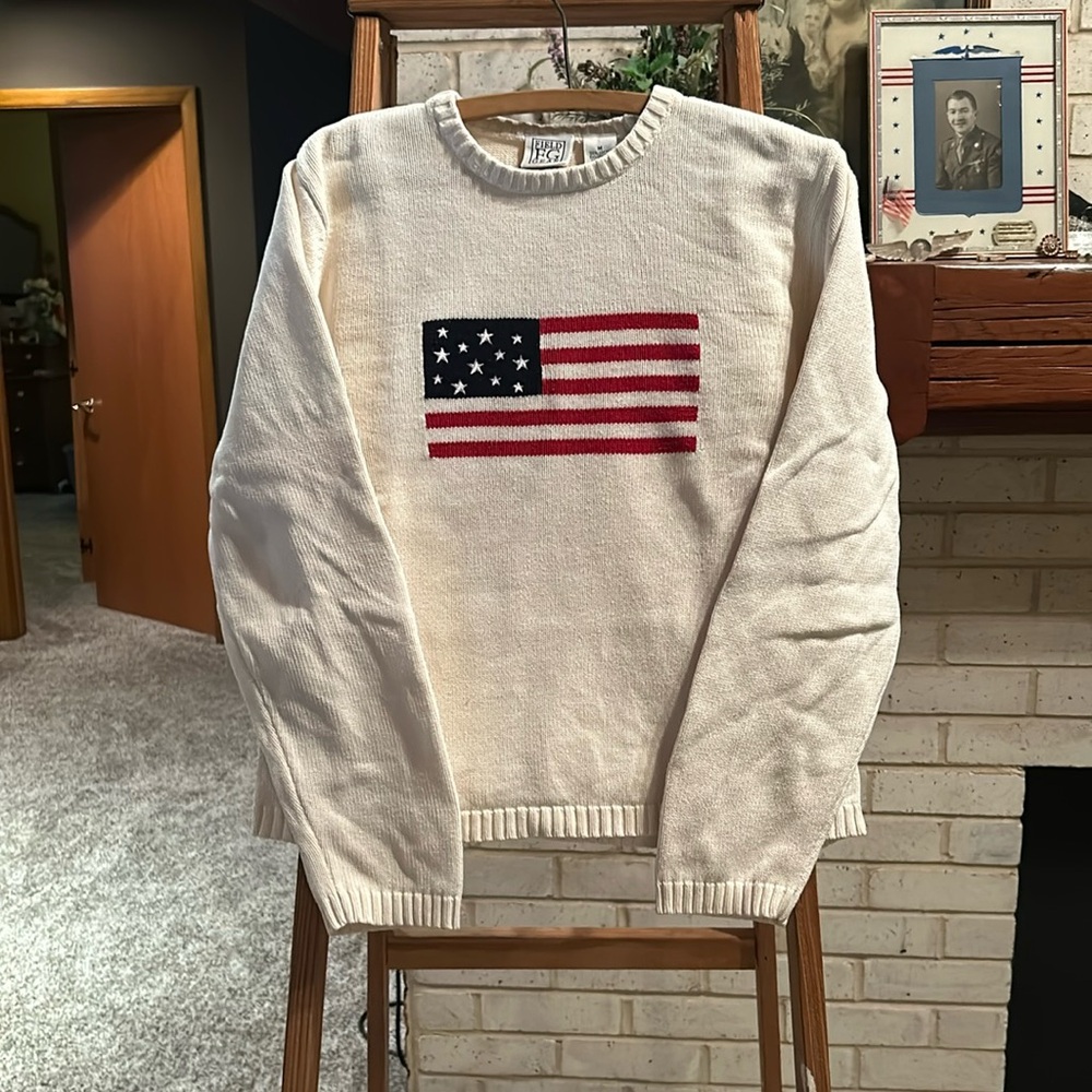 White American Flag Sweater (M)